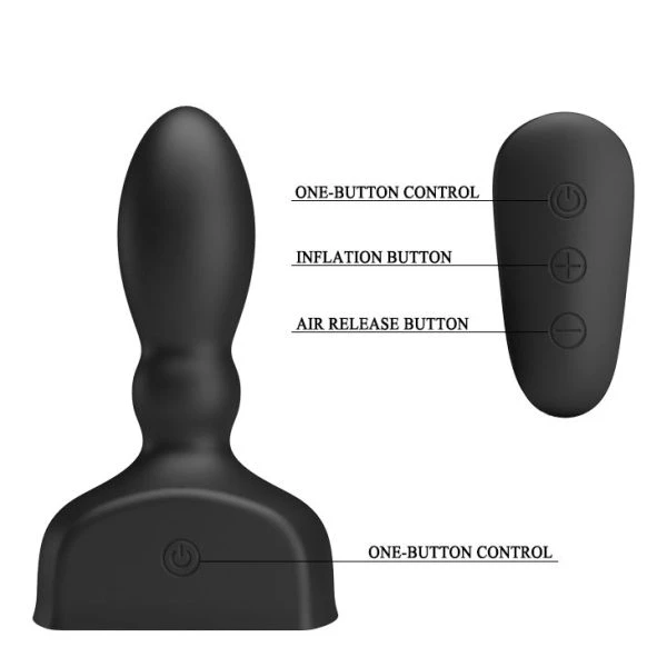 Pretty Love Opblaasbare Prostaatvibrator Marriel met Afstandsbediening