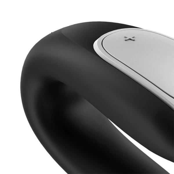 Satisfyer Double Fun Paarvibrator met app-bediening zwart Satisfyer Double Fun Paarvibrator met app-bediening zwart