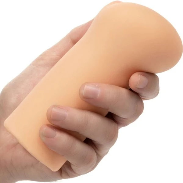 Calexotics Boundless Vulva Stroker Masturbator met Trilling, huidskleur