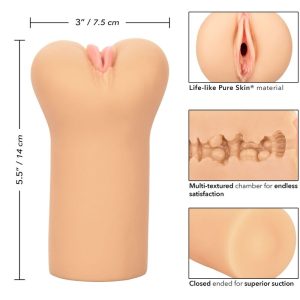 Calexotics Boundless Vulva Stroker Masturbator met Trilling, huidskleur Calexotics Boundless Vulva Stroker Masturbator met Trilling, huidskleur - Afbeelding 5
