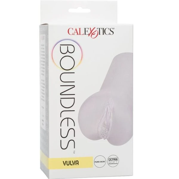 Calexotics Vulva-Stroker met trilling, transparant 14 cm