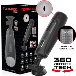 Jamyjob Tornado 360 Rotate Tech Masturbator met vibratie en geluid Jamyjob Tornado 360 Rotate Tech Masturbator met vibratie en geluid - Afbeelding 1