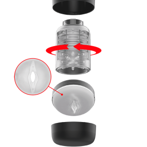 Jamyjob Tornado 360 Rotate Tech Masturbator met vibratie en geluid Jamyjob Tornado 360 Rotate Tech Masturbator met vibratie en geluid - Afbeelding 8