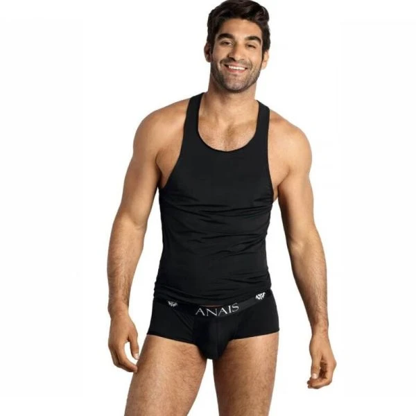 Anais Luxury Lingerie Petrol Top voor mannen van microvezel