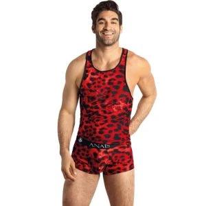 Anais Luxury Lingerie Savage Top in Rood met Animal-Print