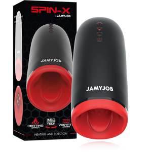 Jamyjob Spin-x Verwarmings- en Rotatie-Masturbator van Silicone Jamyjob Spin-x Verwarmings- en Rotatie-Masturbator van Silicone - Afbeelding 2
