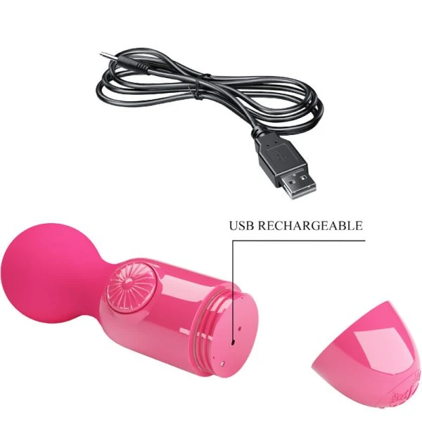 Pretty Love Magenta Mini Personal Massager with Vibration Pretty Love Magenta Mini Personal Massager with Vibration