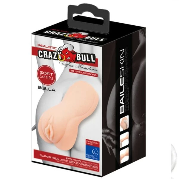 Crazy Bull Bella Masturbator with Vagina Shape, Flesh-Colored