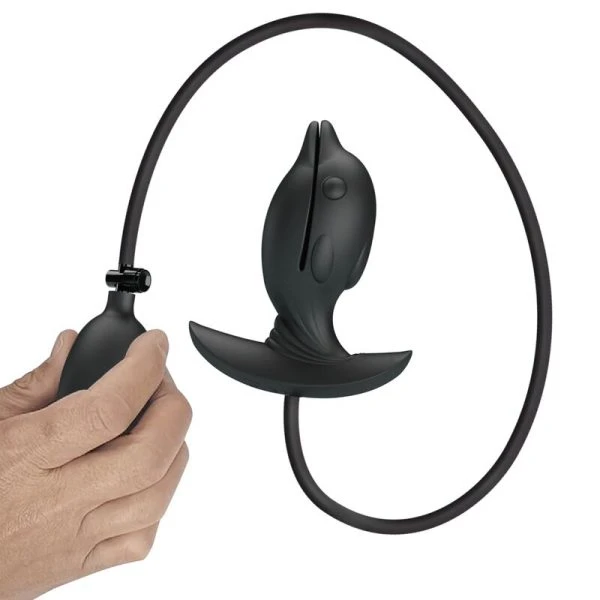Pretty Love Inflatable Dolphin Anal Plug with Vibration Pretty Love Inflatable Dolphin Anal Plug with Vibration
