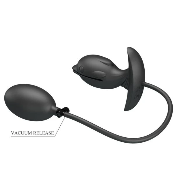Pretty Love Inflatable Dolphin Anal Plug with Vibration Pretty Love Inflatable Dolphin Anal Plug with Vibration