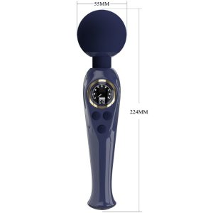 Pretty Love Skyler Vibrator Wand with Flexible Neck and LCD Display Blue Pretty Love Skyler Vibrator Wand with Flexible Neck and LCD Display Blue - Image 5