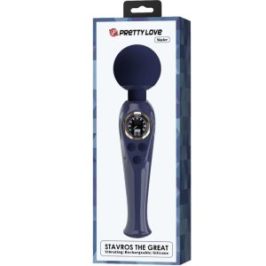 Pretty Love Skyler Vibrator Wand with Flexible Neck and LCD Display Blue Pretty Love Skyler Vibrator Wand with Flexible Neck and LCD Display Blue - Image 8