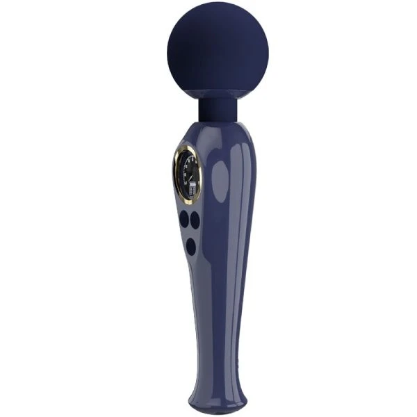 Pretty Love Skyler Vibrator Wand with Flexible Neck and LCD Display Blue