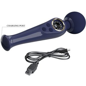 Pretty Love Skyler Vibrator Wand with Flexible Neck and LCD Display Blue Pretty Love Skyler Vibrator Wand with Flexible Neck and LCD Display Blue - Image 6