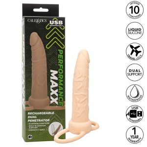 Calexotics Performance Maxx Dual Penetrator mit Penisring, heller Hautton Calexotics Performance Maxx Dual Penetrator mit Penisring, heller Hautton – Bild 3