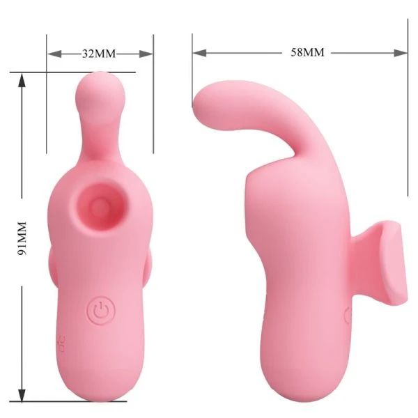 Pretty Love Magic Fairy Vibrator en stimulator, roze Pretty Love Magic Fairy Vibrator en stimulator, roze