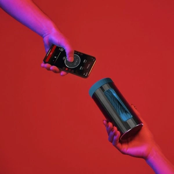 Lelo F1s V3 Masturbator met app-bediening, Blauw