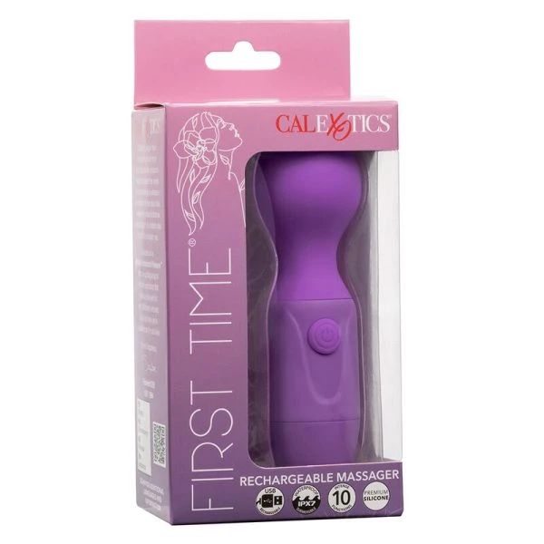 Calexotics First Time Massager Vibrator met 10 functies, paars