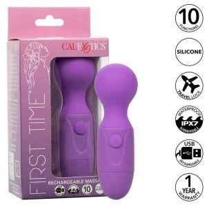 Calexotics First Time Massager Vibrator met 10 functies, paars