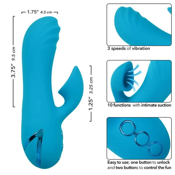 Calexotics Sunset Beach Seducer Vibrator & Stimulator blauw
