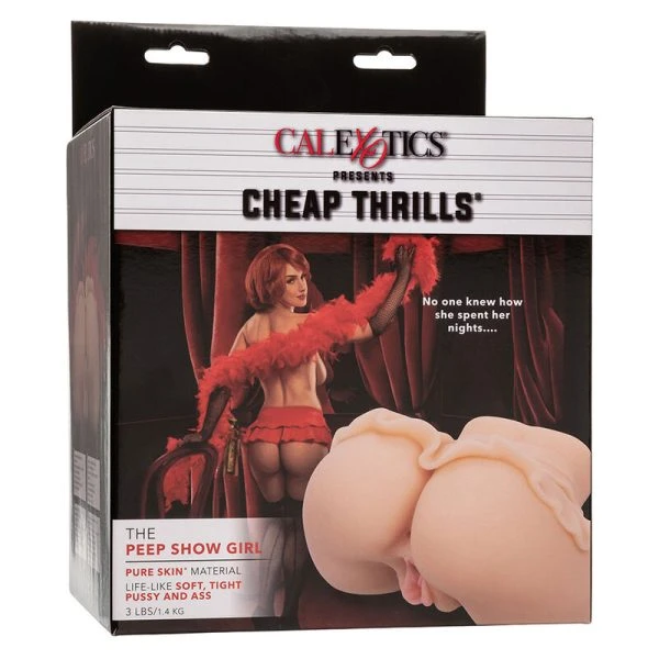 Calexotics Masturbator The Peep Show Girl with dual access, flesh Calexotics Masturbator The Peep Show Girl with dual access, flesh