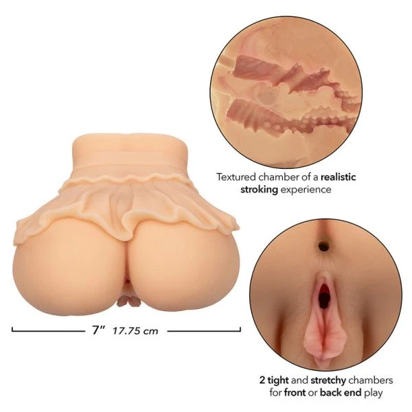 Calexotics Masturbator The Peep Show Girl with dual access, flesh Calexotics Masturbator The Peep Show Girl with dual access, flesh