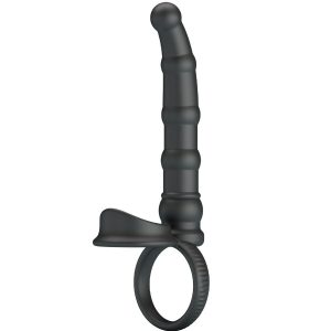 Pretty Love Tatum vibrating penis ring with anal plug, 10 vibrations, black Pretty Love Tatum vibrating penis ring with anal plug, 10 vibrations, black - Image 1