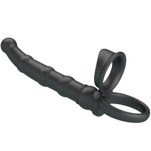Pretty Love Tatum vibrating penis ring with anal plug, 10 vibrations, black Pretty Love Tatum vibrating penis ring with anal plug, 10 vibrations, black - Image 2