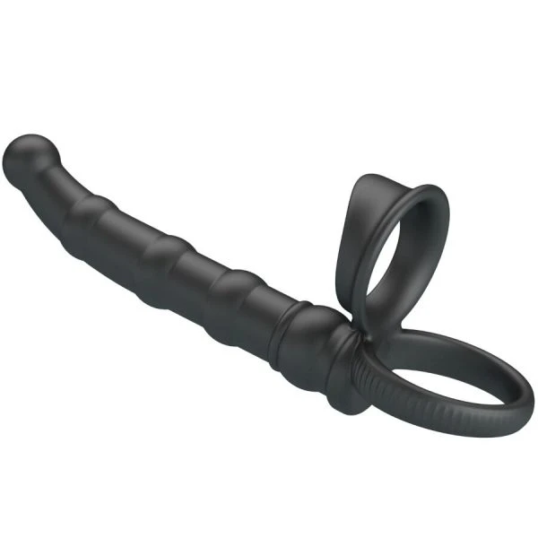 Pretty Love Tatum vibrating penis ring with anal plug, 10 vibrations, black Pretty Love Tatum vibrating penis ring with anal plug, 10 vibrations, black