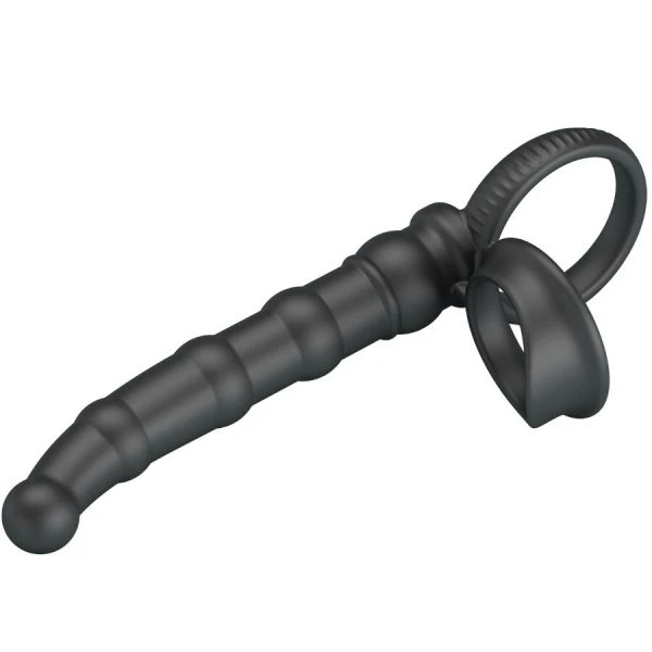 Pretty Love Tatum vibrating penis ring with anal plug, 10 vibrations, black Pretty Love Tatum vibrating penis ring with anal plug, 10 vibrations, black
