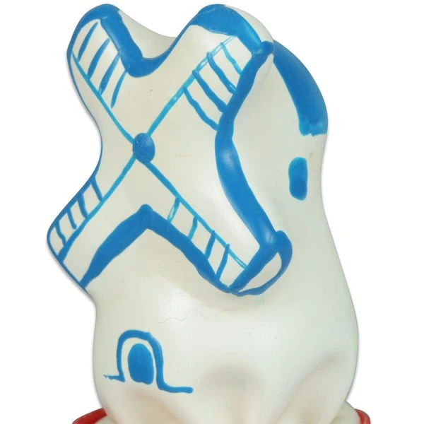 Condomerie Handbeschilderde Condoom Windmolen als Nieuwheidskunstobject Condomerie Handbeschilderde Condoom Windmolen als Nieuwheidskunstobject