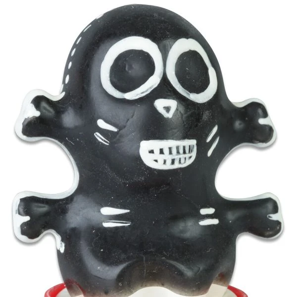 Condomerie hand-painted novelty condom skull black