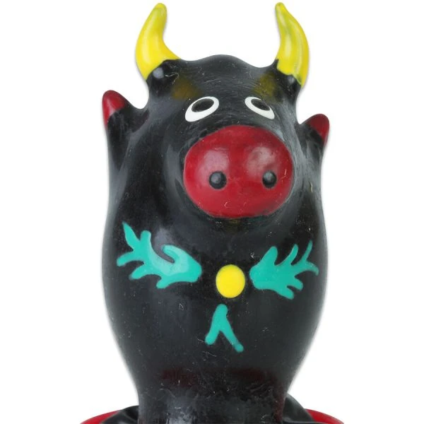 Condomerie hand-painted novelty condom Bull Black Model 1