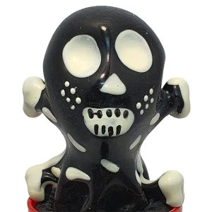 Condomerie hand-painted novelty condoms skull black