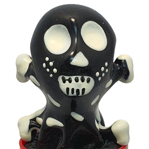 Condomerie hand-painted novelty condoms skull black