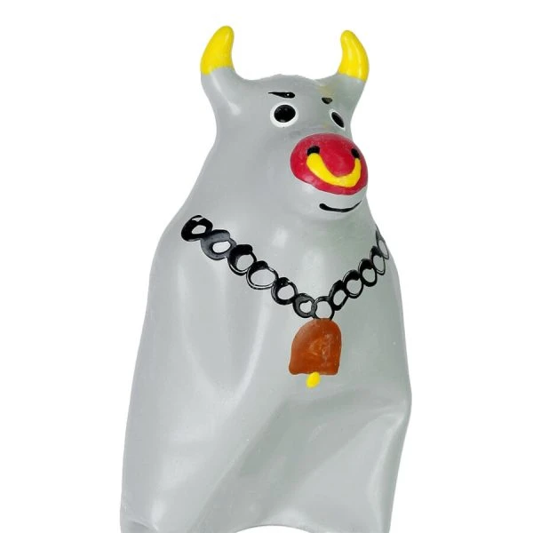 Condomerie Handpainted Novelty Condom Gray Bull XL