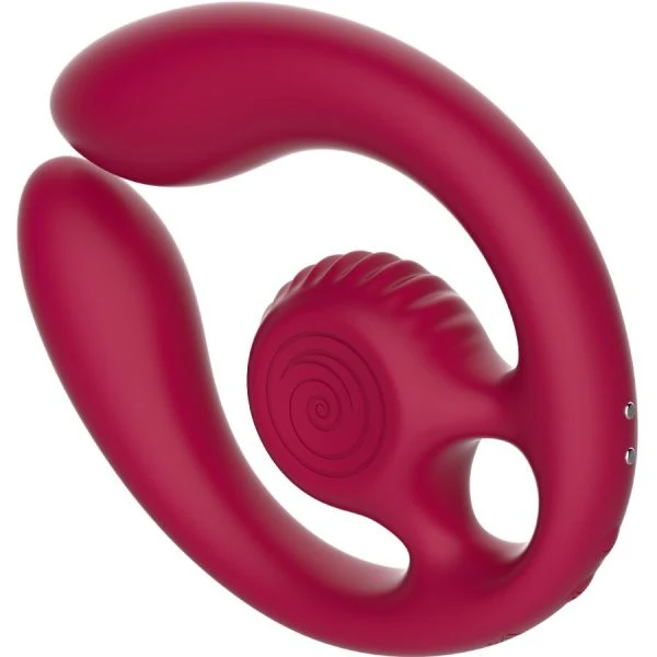 Snail Vibe Paarstimulator Gizi DUO met afstandsbediening Bordeaux