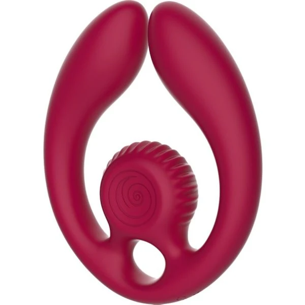Snail Vibe Paarstimulator Gizi DUO met afstandsbediening Bordeaux