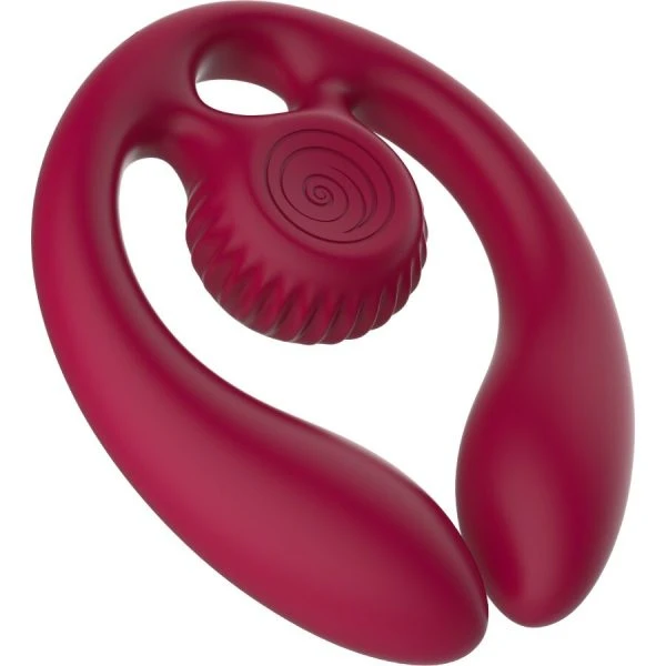 Snail Vibe Paarstimulator Gizi DUO met afstandsbediening Bordeaux
