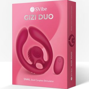 Snail Vibe Paarstimulator Gizi DUO met afstandsbediening Bordeaux Snail Vibe Paarstimulator Gizi DUO met afstandsbediening Bordeaux - Afbeelding 8
