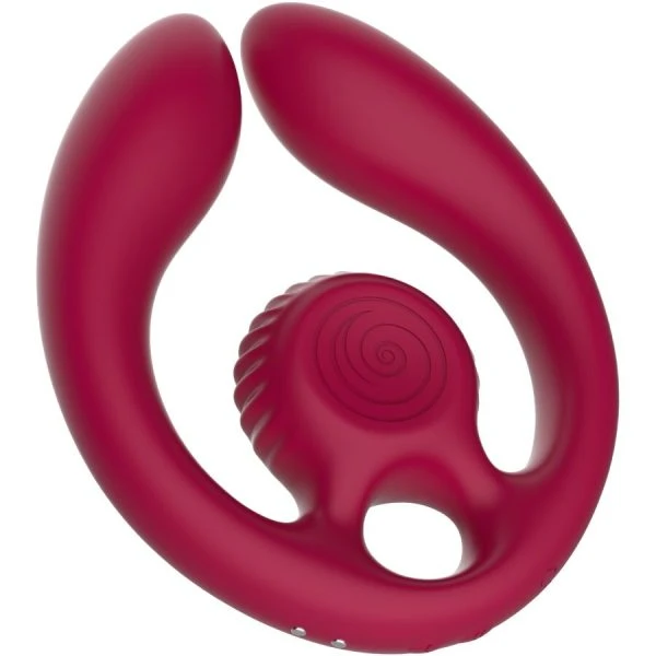 Snail Vibe Paarstimulator Gizi DUO met afstandsbediening Bordeaux