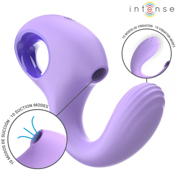 Intense Baxter Vibrator and Stimulator with Suction Function Violet Intense Baxter Vibrator and Stimulator with Suction Function Violet