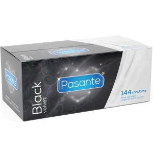 Pasante Black Velvet Condooms 144 stuks, zwart, nominale breedte 56 mm