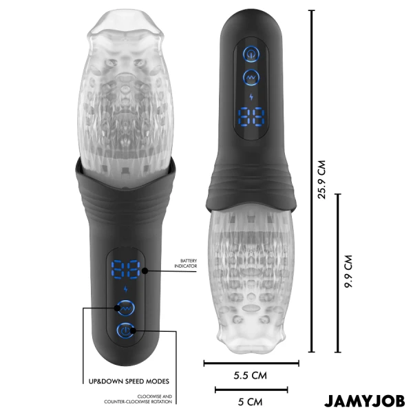 Jamyjob Blow-r Masturbator with Thrust and Rotation Function