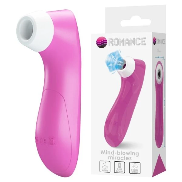 Romance Clitoris-Zuigapparaat met 8 zuigstanden, Roze Pulsatietechnologie, Siliconen