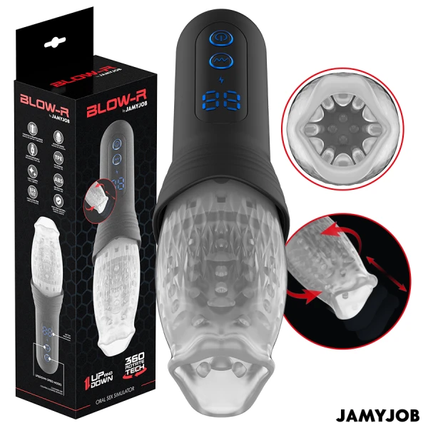 Jamyjob Blow-r Masturbator with Thrust and Rotation Function