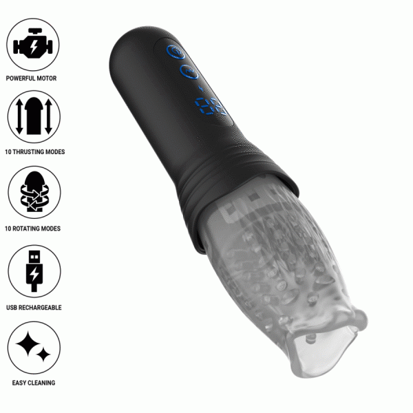 Jamyjob Blow-r Masturbator with Thrust and Rotation Function
