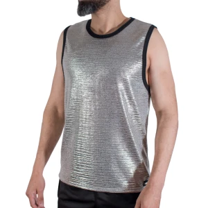 Macho Underwear Sport-T-Shirt met Glitter, Viscose-Polyamide