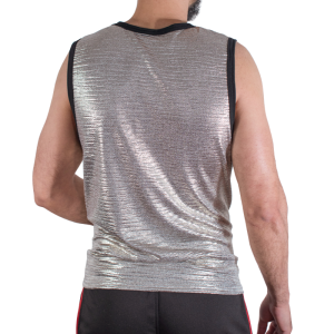 Macho Underwear Sport-T-Shirt met Glitter, Viscose-Polyamide Macho Underwear Sport-T-Shirt met Glitter, Viscose-Polyamide - Afbeelding 3