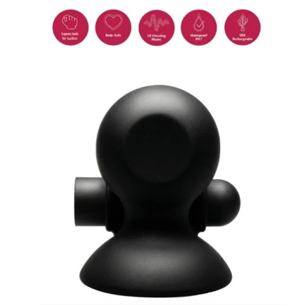 She.E.O Oplaadbare Vibrerende Nippelzuiggel met Vacuüm en Vibratie She.E.O Oplaadbare Vibrerende Nippelzuiggel met Vacuüm en Vibratie